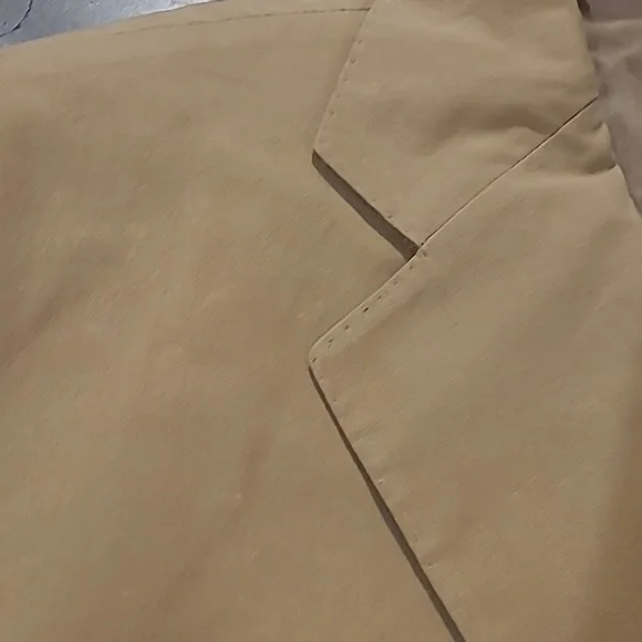 POLO BY RALPH LAUREN TAN 100% COTTON SPORT COAT BLAZER MADE IN ITALY - Picture 5 of 13